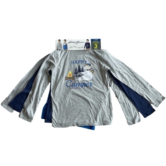 NWT Eddie Bauer 3 Pack of Long Sleeve Shirts Size Large 14/16 - Picture 1 of 5